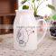 cute white morning milk cup with big hero printing mug