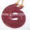 Natural Faceted Red Ruby Roundel Beads, Ruby Beads Strand