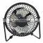 4 inch 2300 RPM usb personal metal hand cooler fan with full metal gill and aluminun blades