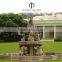Outdoor villa garden design marble stone outdoor horse water fountain