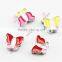 Zinc Alloy Pink Butterfly Crystal Spacer Charm Beads