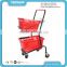 Metal Double Basket Shopping Cart Hand Trolley