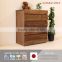 High quality and Reliable handmade wooden chest of drawers with various kind of wood made in Japan