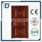 Latest Design Bullet Security Stainless Steel Wooden Single Metal Armored Door