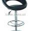 HC-K128 Height Adjustable Black Leather Barber Stool