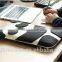 Fashion Black 9.7 inch Wool Felt Tablet Case Cute Cartoon Panda Tablet Bag
