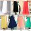New Stylish Lady Women's Fashion Summer Solid Sexy Chiffon Long Pleated A-line Skirt