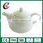 Wholesale customized white ceramic tea set for one person