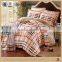 China Suppliers quilt blankets rebel wholesale plush blankets grid bed sheet set