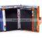 Boshiho vertical oil waxy cowhide lether color matching wallet