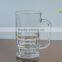 Machine made beer glass mug