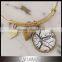 Charm Bangle Personalized Map Bracelet