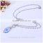 2016 women glass vial silver fashion essential oil diffusers perfume necklace