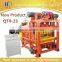 QT4-23 small size fully automatic clay brick making machine with PLC control cabinet India price