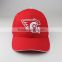 custom red baseball cap/custom baseball cap hats