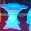 Remote Control Rgb 16 Color Changing Illuminated Nightclub LED Plastic Sofa