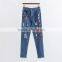 Womens Hole Embroidered Pant Jeans Wholesale Price Denim Trousers