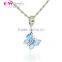 S232 Globalwin Blue Enamel Butterfly Charm Personalized 925 Silver Charms
