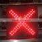High way red cross green arrow 600mm toll station LED traffic light
