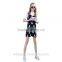 Women Summer Vest Dress Medium Length Skirt Braces Slim Fit Dress