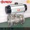 Flanged stainless steel pneumatic ball valve