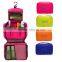 Hanging foldable cosmetic travel wash bag for men and women
