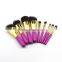 Private label 9pcs synthetic kabuki makeup brush set cosmetic brush