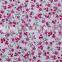 Newest flower design printed microfiber brush fabric for hot sale