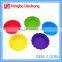 OEM supplied FDA LFGB colorful funny frog shape silicone cake mould