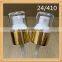 gold aluminum spray pumps/24/410 lotion sprayer