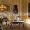 Unique Design Fine Carved Silver Foil Sofa Set, Printed Purple Color Wide Arm Sectional Sofa Set