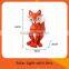 decoartive Outdoor solar powered sculpture polyresin firefox shaped garden LED spotlights