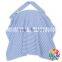 Aqua White Stripe Seersucker Cotton nursing cover for breastfeeding, mum udder covers breastfeeding
