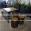 Newly design garden used rattan dining teak table and chairs set