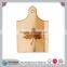 High Quality Pine wood Cutting Board With Engraved Leaf Logo-cn