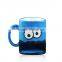 easy carry ceramic biscuit cookie holder mug, solid color glazed promotional gifts mug
