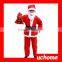 UCHOME 5 In 1 Red Men Santa Claus Costumes Christmas Clothes Male Cosplay Xmas Suit With Belt Beard Hat Pants