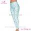 Wholesale ice light weight blue leggings high waist pants
