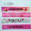 Different styles customized high quality colorful fastness printed label clothing brand labels