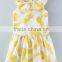 Summer 100% Cotton Bbay Girl Dresses Children Round Neck Sleeveless Dress Boutique Girl Clothing