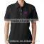 Black 100% Pre-shrunk Ring Spun Cotton Womens Polo Shirt Custom Embroidered Pique Cotton Polo Shirt White Wholesale