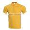 OEM custom polyester/spandex plain dry fit yellow golf polo shirt