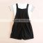 Girls Outfit Suspender Trousers with short sleeve T shirts, Children Girls Two Pieces Set, Girls Casual Clothing Set