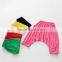 Summer high quality cotton pure color girls children harem pants