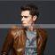 Newest design Man's pu jackets leather locomotive suit