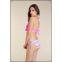 White bandage strapes contest girl swimwear