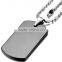 50*30*2.5mm 316 Stainless Steel Blank ID Black Dog Tag