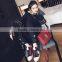 B22679A Korea women lace stitching nail bead blouse hoodies