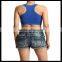Plain Seamless Cropped TANK TOP Yoga Gym Active Sports Bra navy color