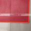 18'' x 18'' Dark Red Hand Held Warning Flag with Wood Stick